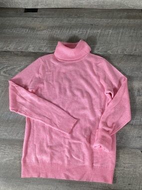 Charter Club 100% Cashmere Pink Turtleneck Sweater Womens XS Soft Knit